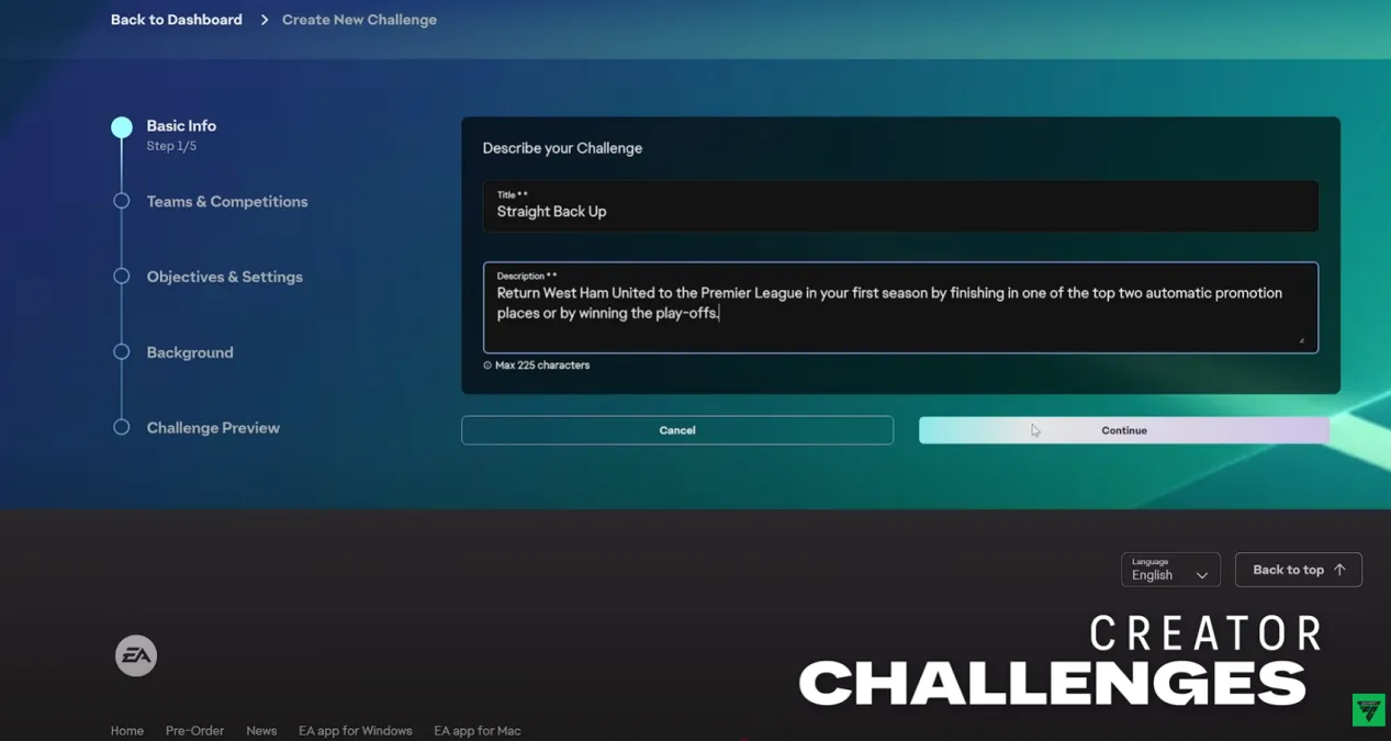 EA FC 27 Creator Challenges
