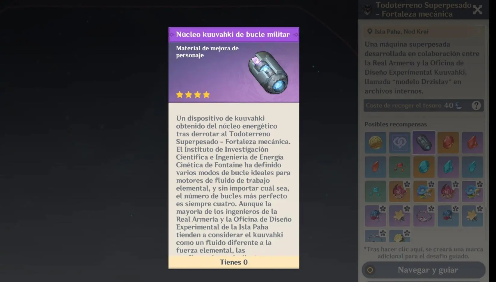 &iquest;C&oacute;mo obtener N&uacute;cleo kuuvahki de bucle militar?