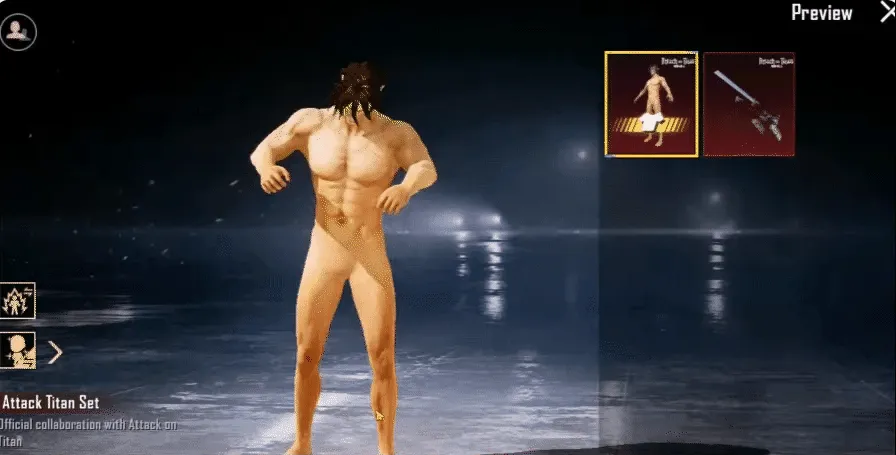 Attack Titan Set anime