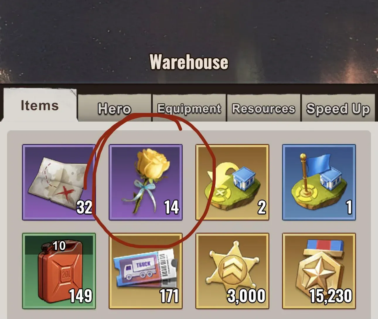 Last Z Lucky Rose gift interface