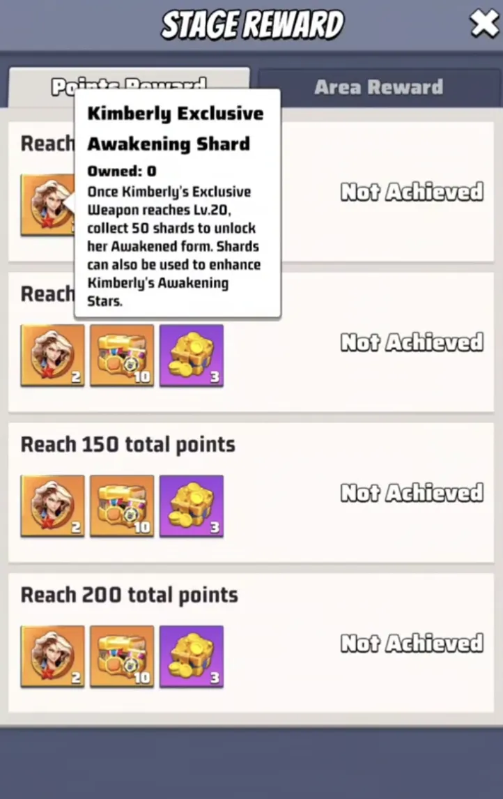 Kimberly Exclusive Awakening Shard Details | Awakening Requirement Explanation