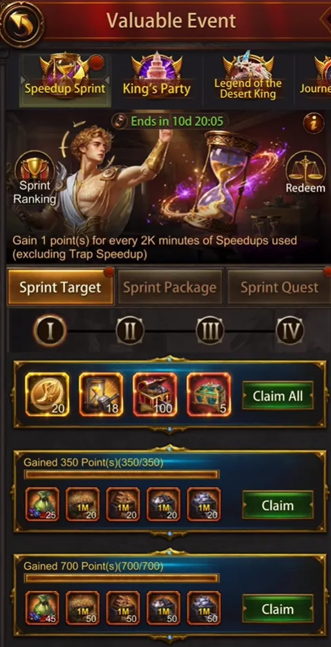 Sprint Event