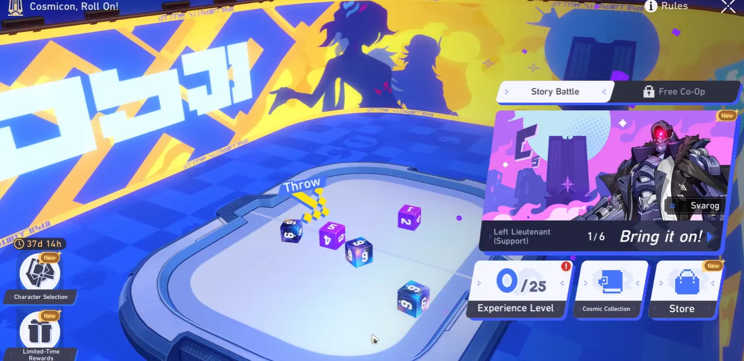 Cosmicon, Roll On! Stages / Modes