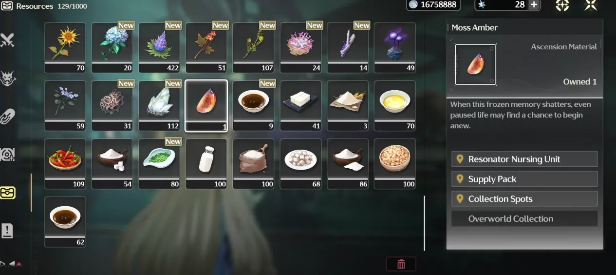 How to get Aemeath Ascension mats Moss Amber?