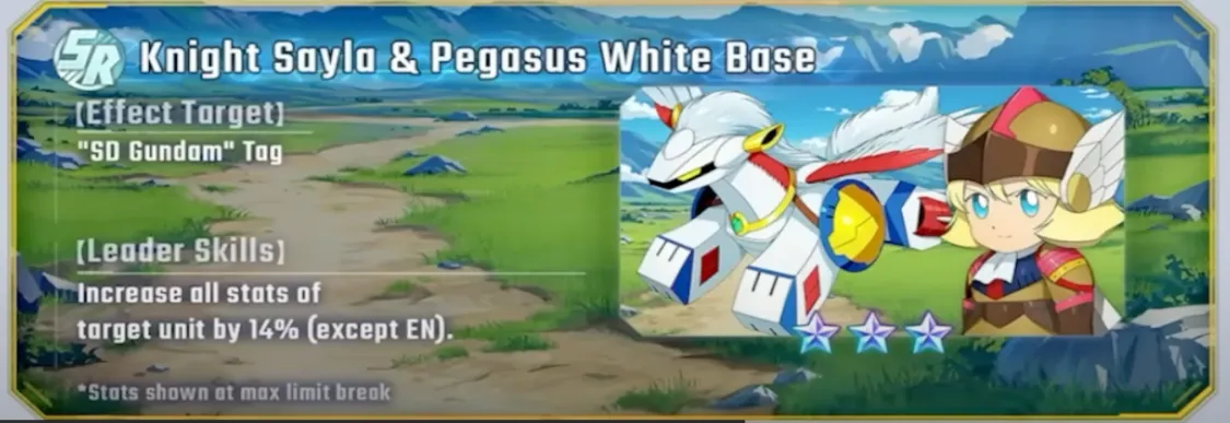 Knight Sayla & Pegasus White Base (SR)