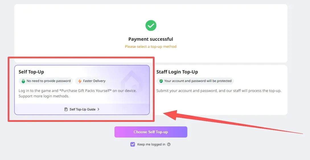 Dark War Survival Top Up Select Self Top-Up