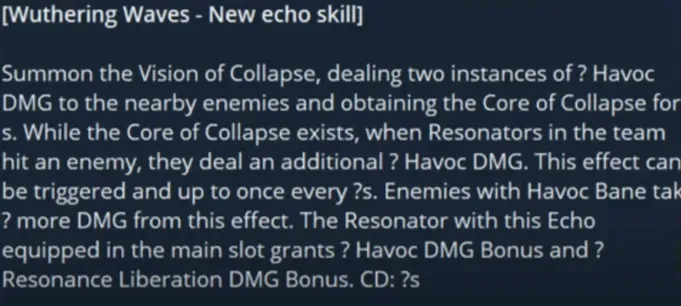 New Echo sets from WuWa 2.7