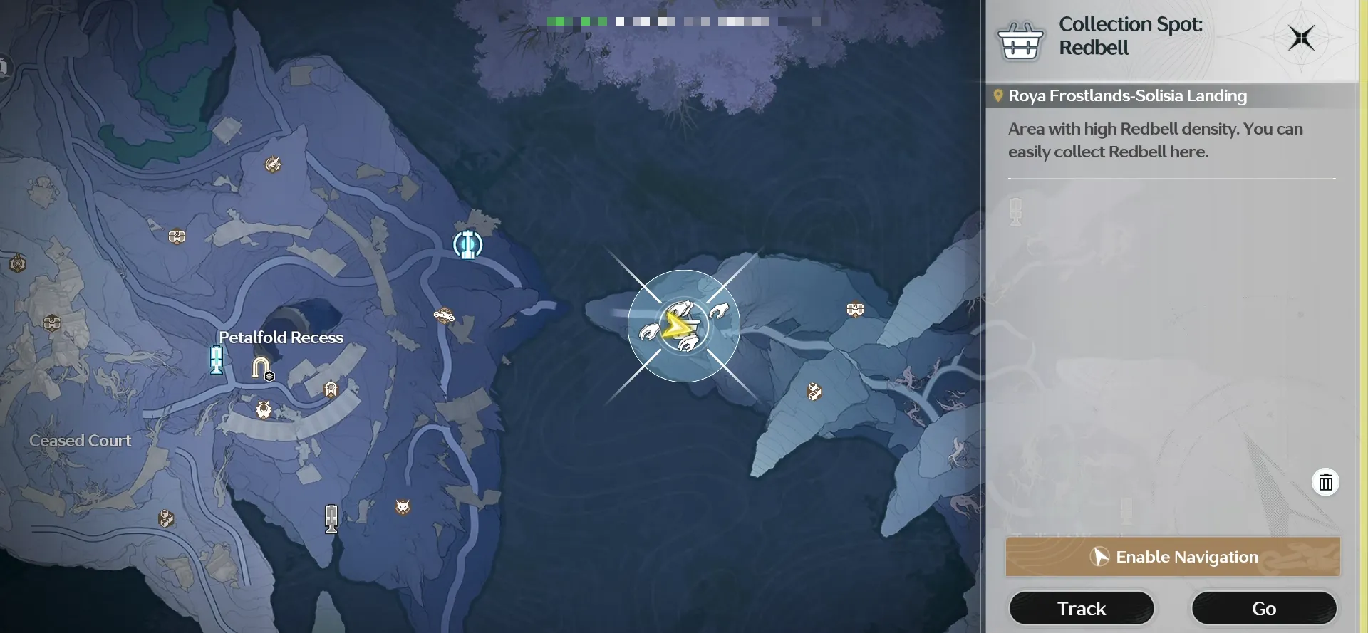 Roya Frostlands, Solisia Landing