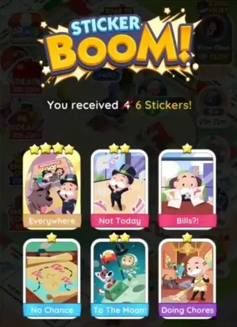 Monopoly Go Sticker Boom