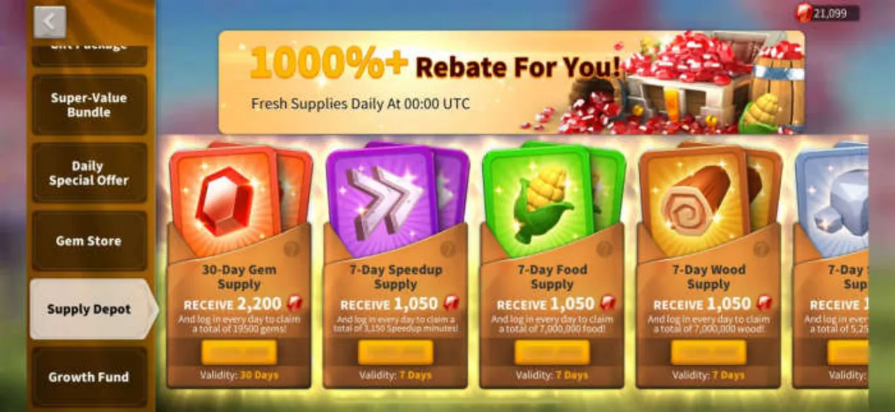 30-Day Gem Supply