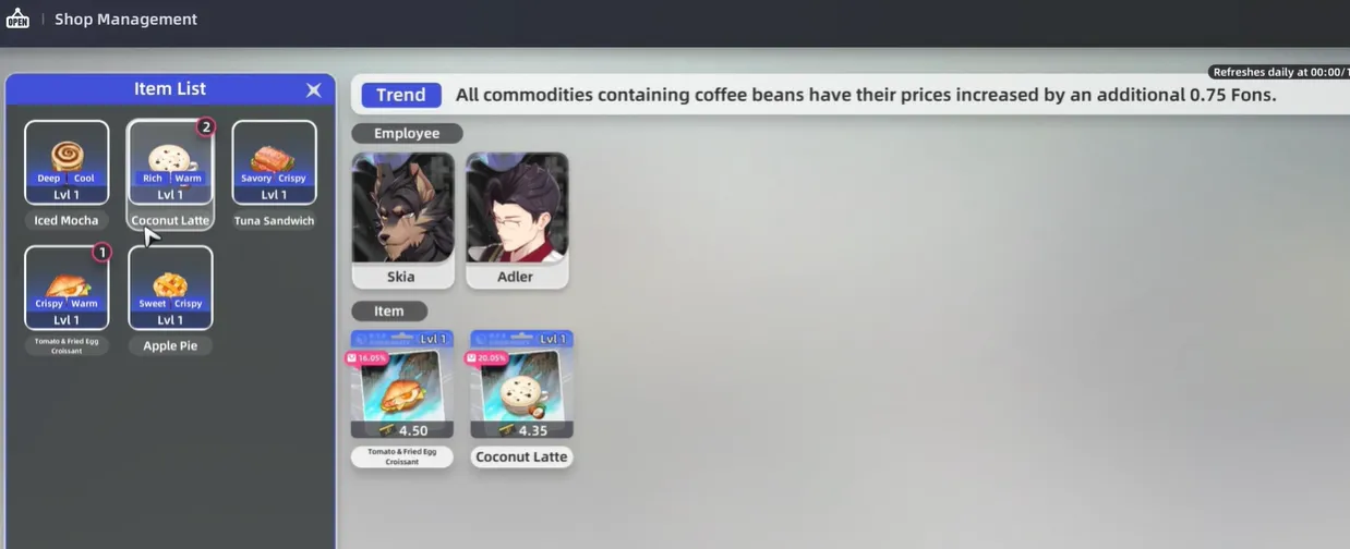 Coffee Shop Management 