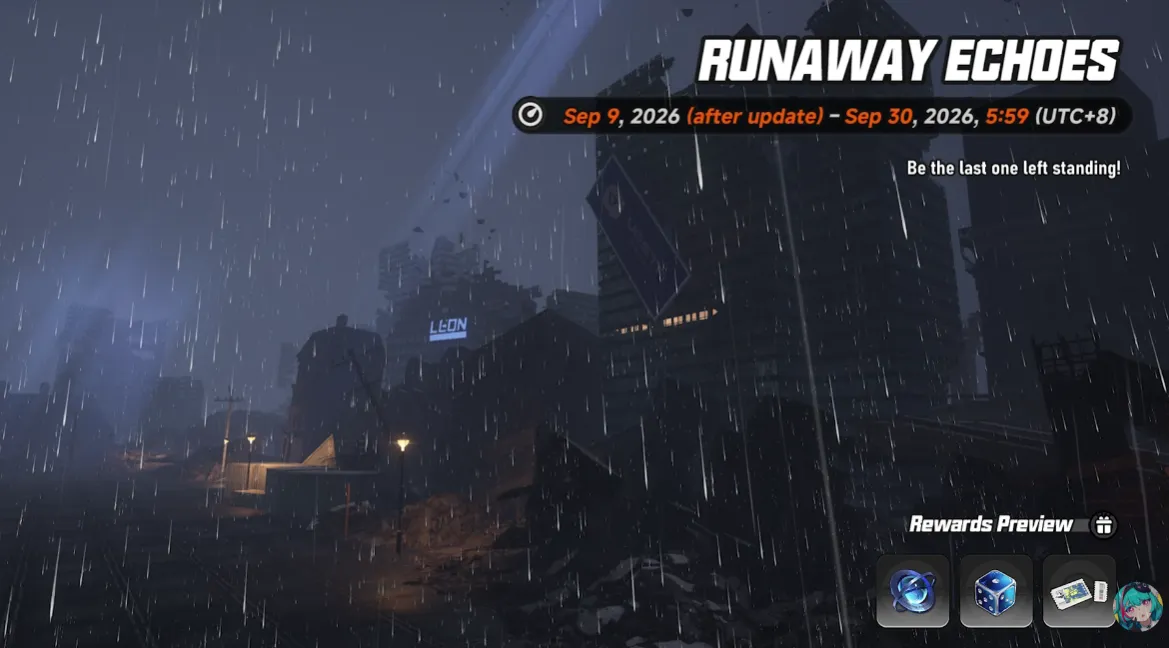 Runaway Echoes limited-time combat event in NTE Version 1.3