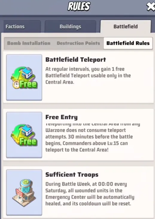Teleport Rules