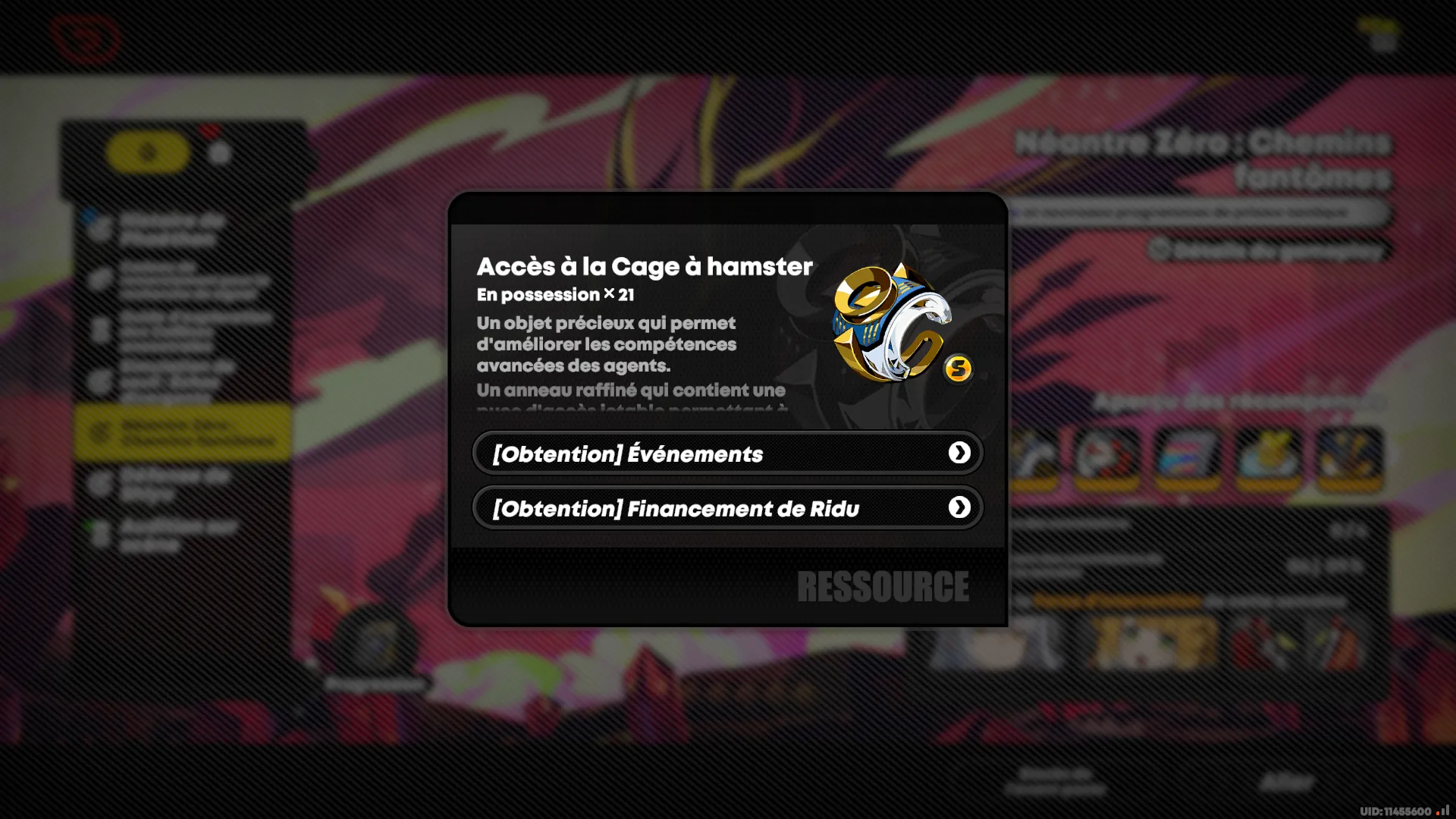 Accès à la Cage à hamster se trouve dans le Financement de Ridu 